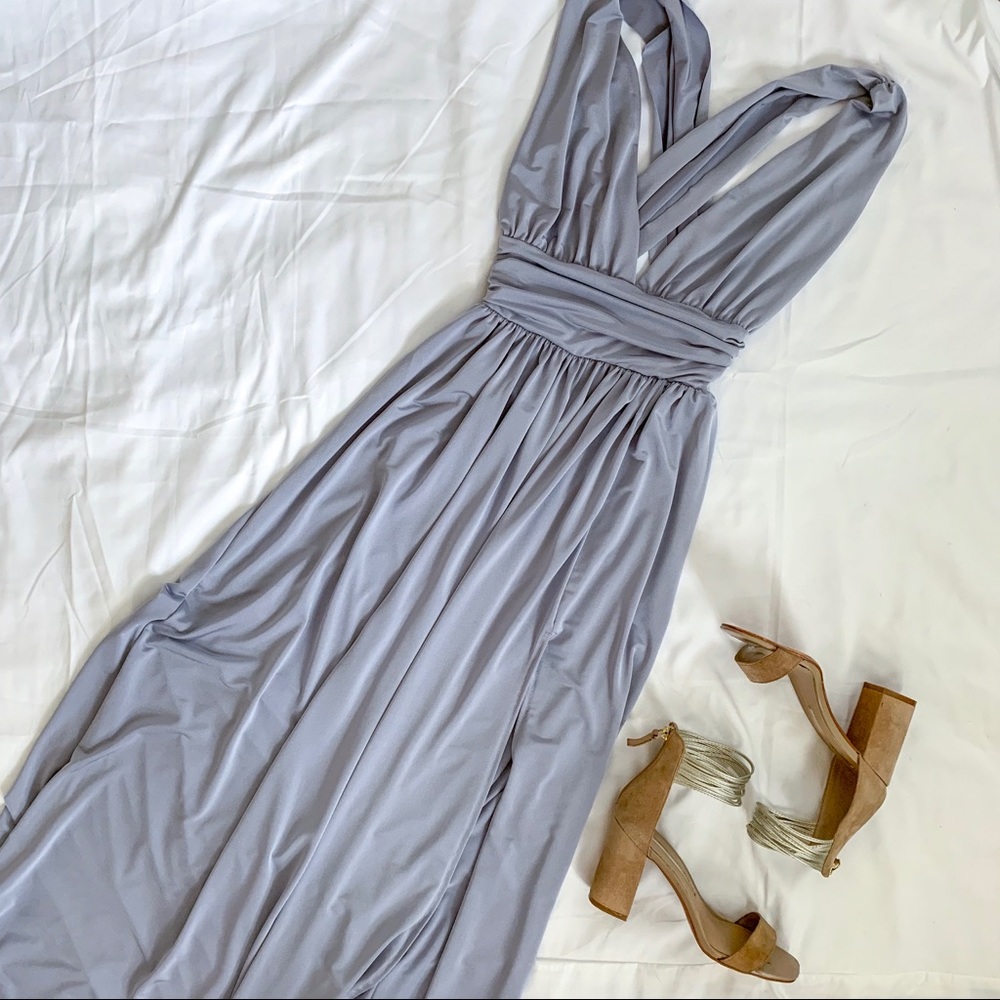 Lavender Silky Gown
